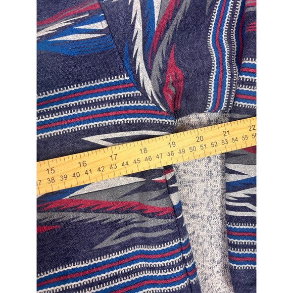 Ariat Hoodie Women Small Blue Southwestern Aztec Fleece Pullover - Picture 5 of 11